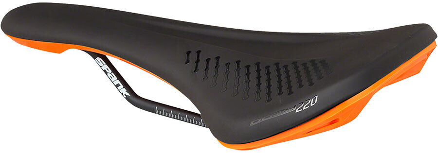Spank Melmoso 220 Sella - Chromoly Barre, Nero / Arancione