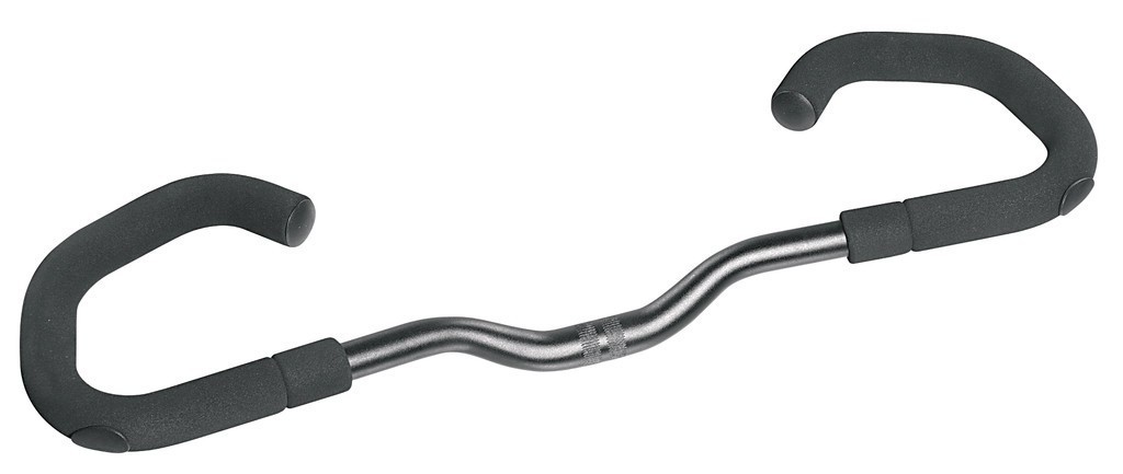 Ergotec Manubrio Hornbar Comfort 25,4mm 590mm Nero Sabbiato