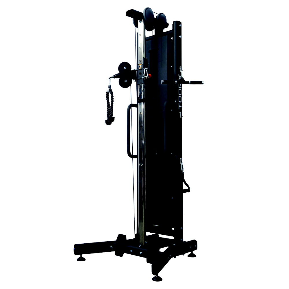 Toorx Ercolina Csx 2000 con pacco pesi 70kg allenamento palestra Nero
