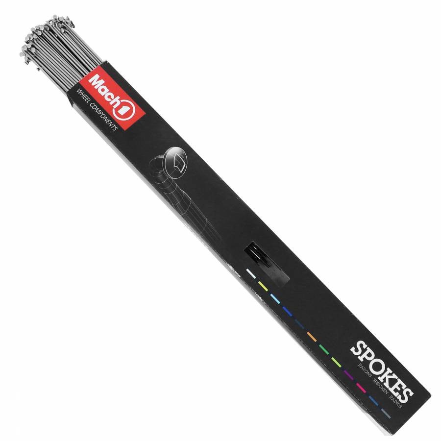 Raggio inox argento 2mm l 284mm testa piegata con dado (scatola da 100)