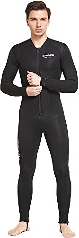 (TG. M) Cressi Undersuit for Dry Suit, Sottomuta Termico Monopezzo con Zip Front