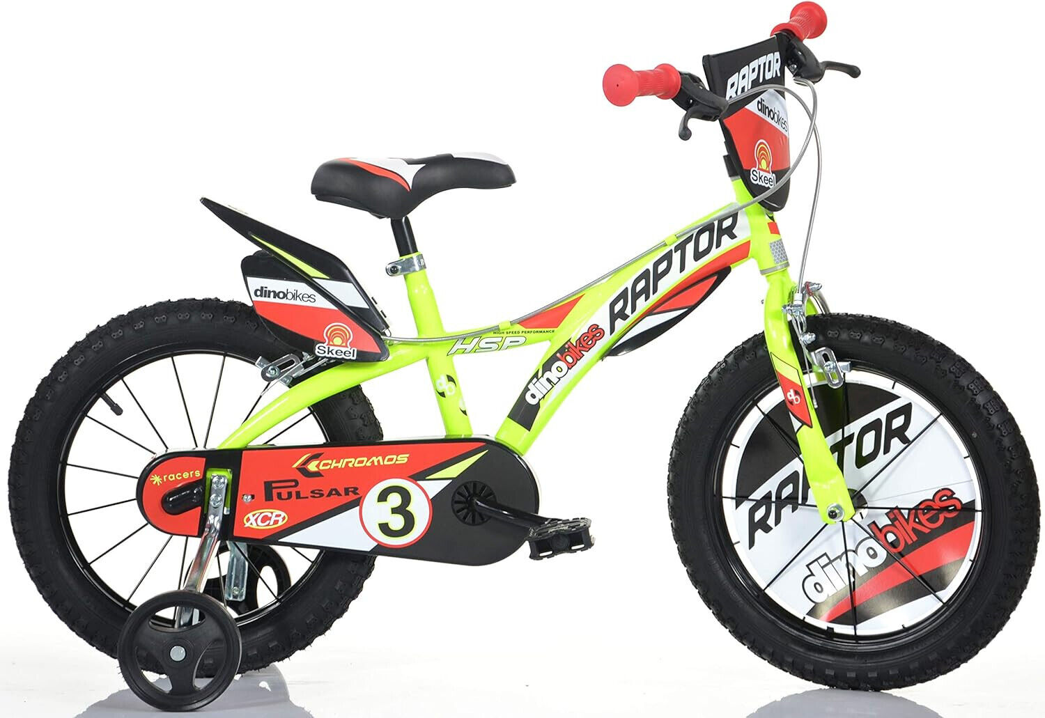 DINO BIKES - BICI 16'' RAPTOR GIALLA