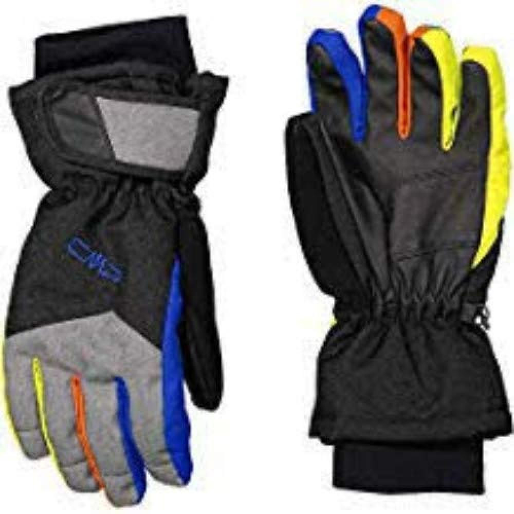 (TG. 5) CMP Thinsulate, Guanti in Poliestere Unisex Bambini, Nero/Royal/Limeade,