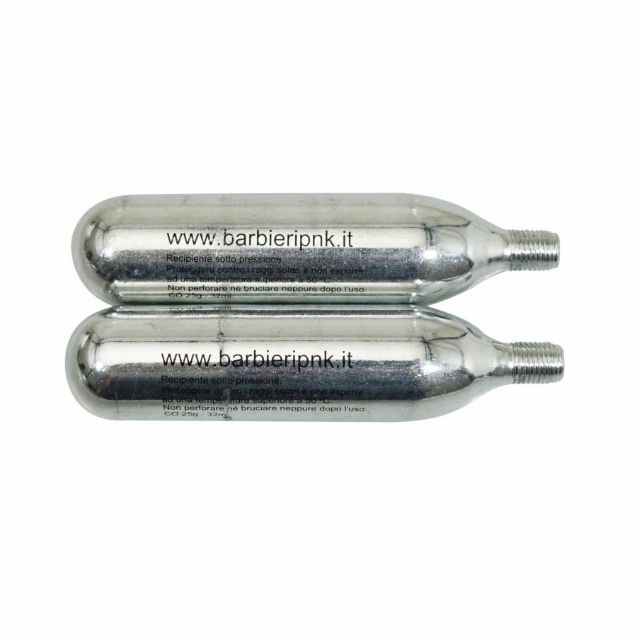 Cartuccia CO2 filettata P2R 25g (venduta in confezione da 2)