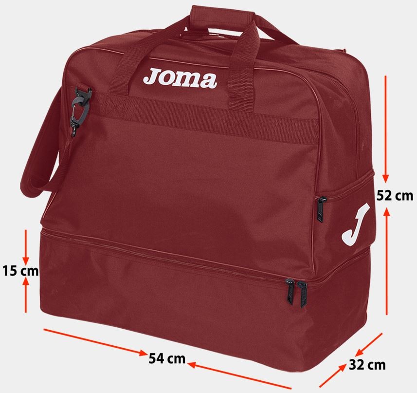 Joma bag training iii burgundy xl - spaziosa borsa sportiva