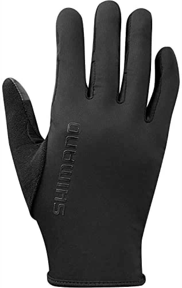(TG. XL) SHIMANO Abbigliamento Unisex Windbreak Race Guanti, Nero, Taglia XL - N