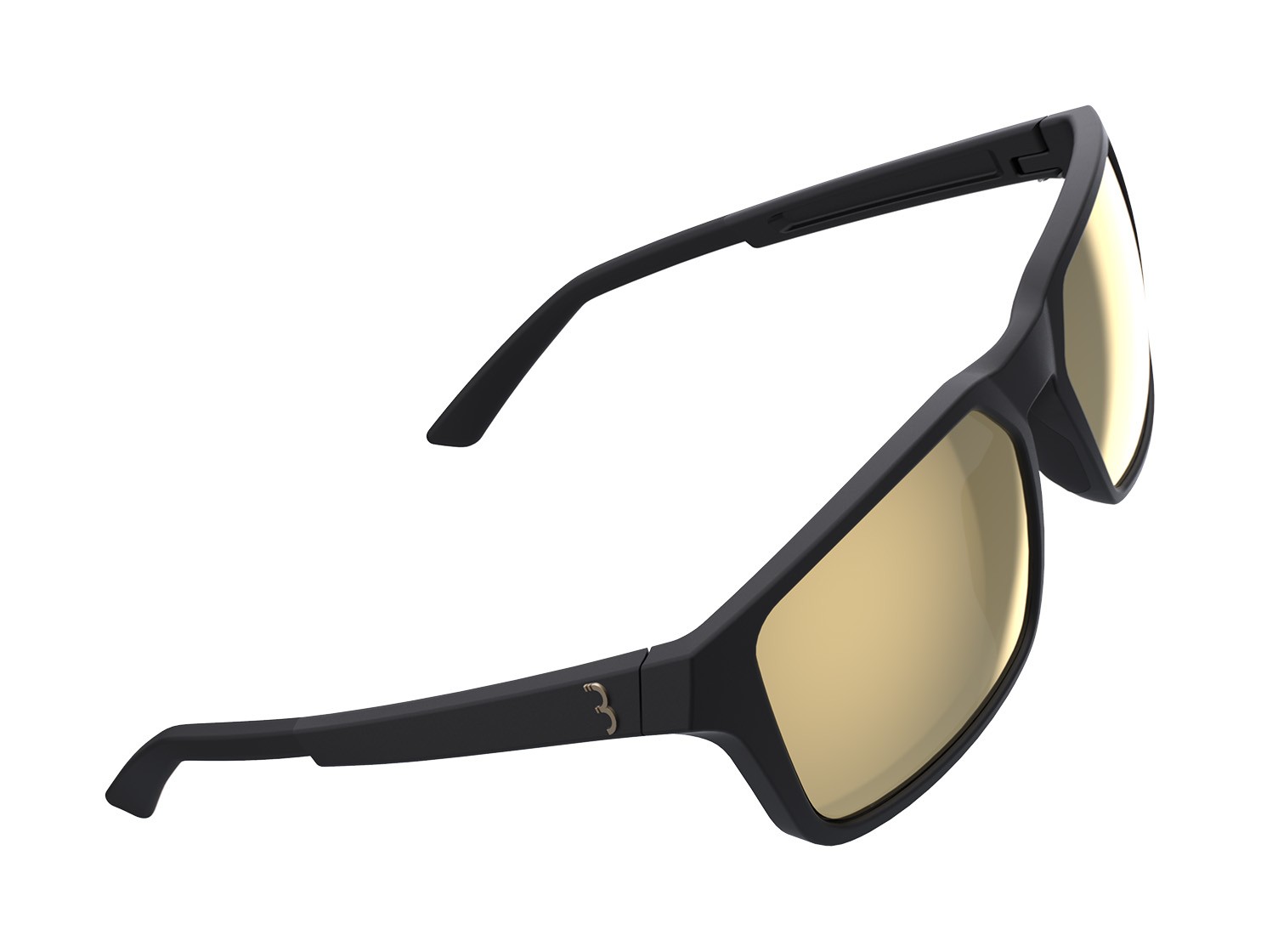 BBB BSG-66 - Spectre Sport Glasses (Matte Black, MLC Gold Lens)