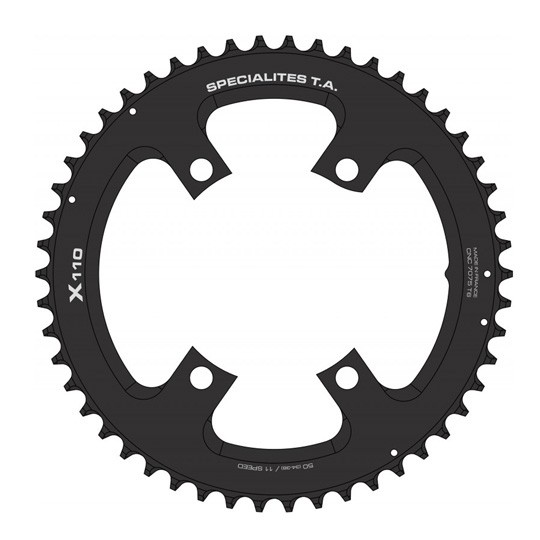 Piatto strada 4bra d.110 per shimano ultegra r8000 - 6800 ta x110 42dts esterno