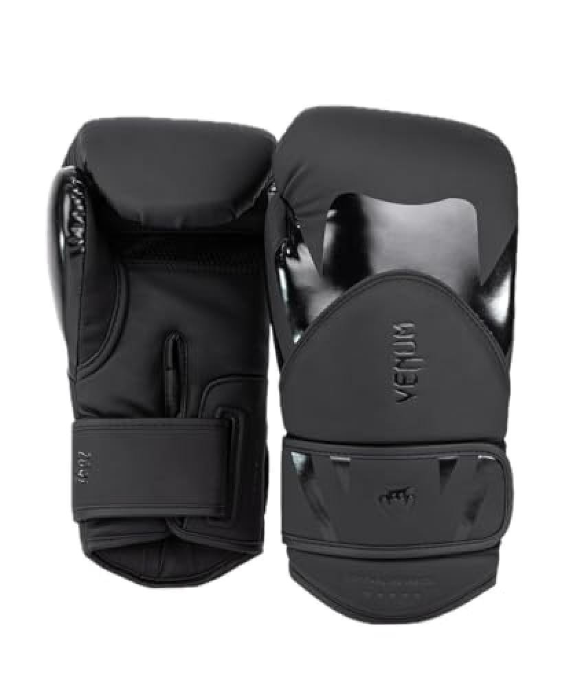 (TG. 16 oz) Venum Challenger 4.0 - Guanti da boxe - Nero/Nero - 16 Oz - NUOVO