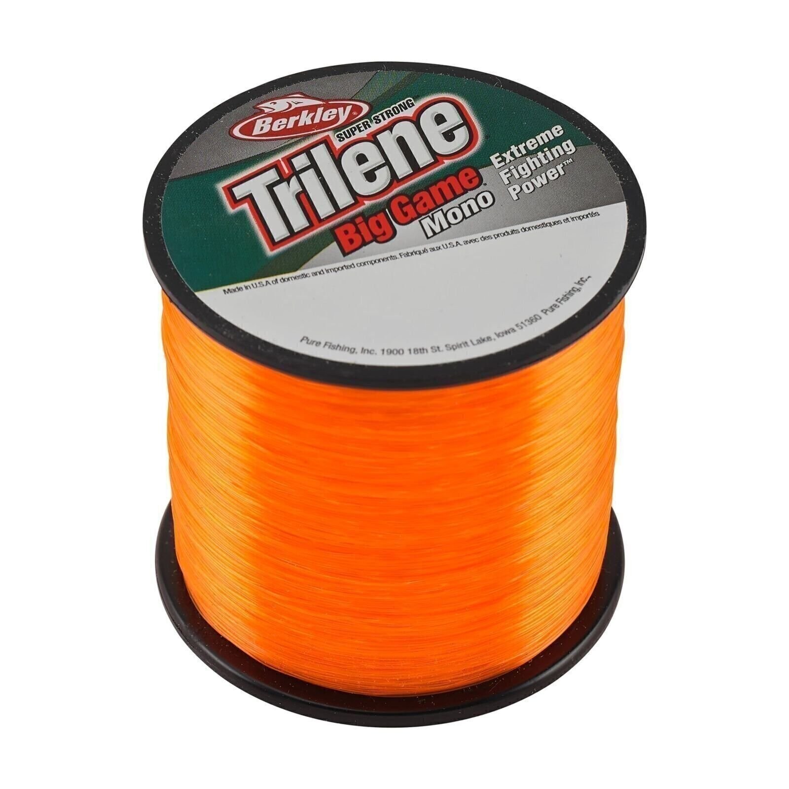 Berkley Trilene Big Game Monofilo da Pesca, Blaze Arancione, 30lb - 402m