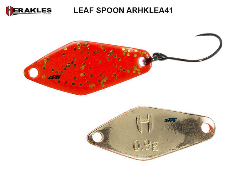 LEAF SPOON HERAKLES 0,9 GR COL. ARHKLEA41 ELETRIC ORANGE ONDULANTE SPINNING LAGO