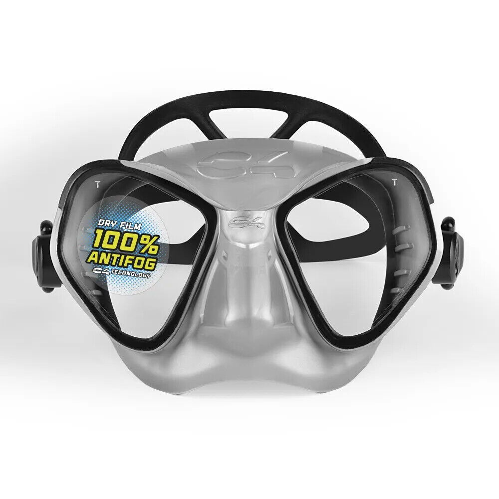 C4 Maschera Condor Silver Black Antifog