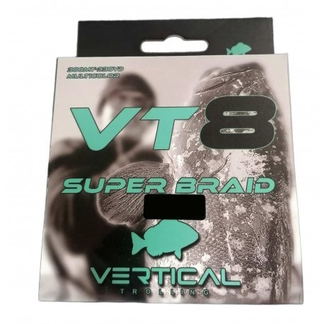 VERTICAL TROLLING VT8 300MT TRECCIATO MULTICOLOR 0,20MM PE 1,5