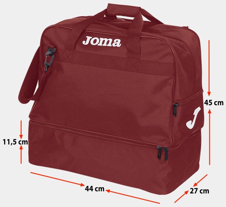 Joma training iii sportbag bourgundy medium - durevole e spazioso
