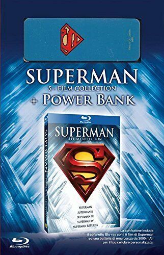 Superman Anthology (5 Blu-Ray + Powerbank 3000 mAh) WARNER HOME VIDEO