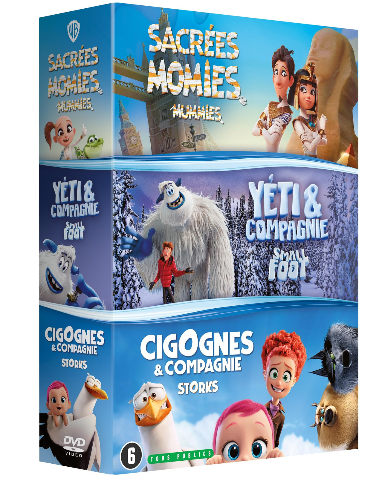 MUMMIES + STORKS + SMALLFOOT DVD (NL Versie) (DVD) Channing Tatum James Corden