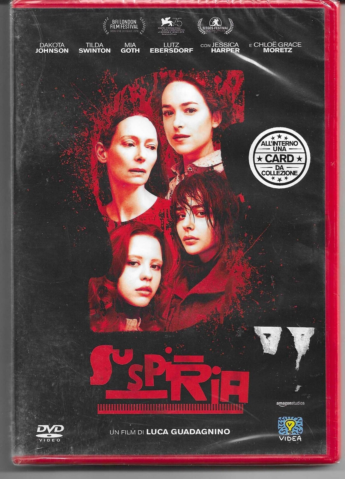 Suspiria - dvd+card - remake 2018 Luca Guadagnino