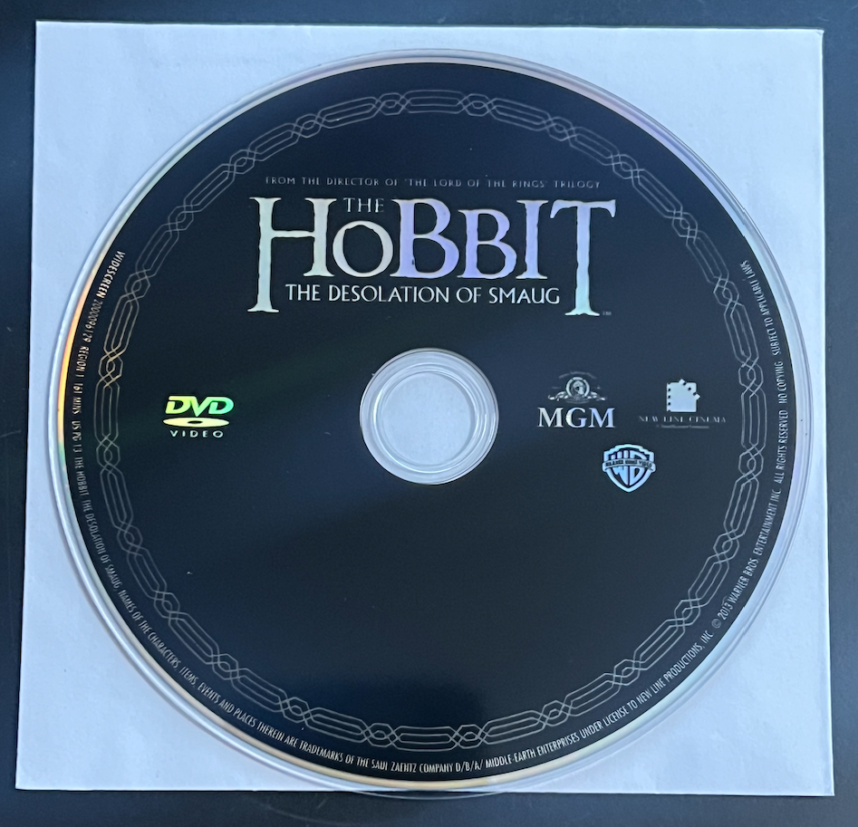 Nuovo The Hobbit: Desolation Of Smaug (2013) - DVD solo Disco IN Carta Manicotto