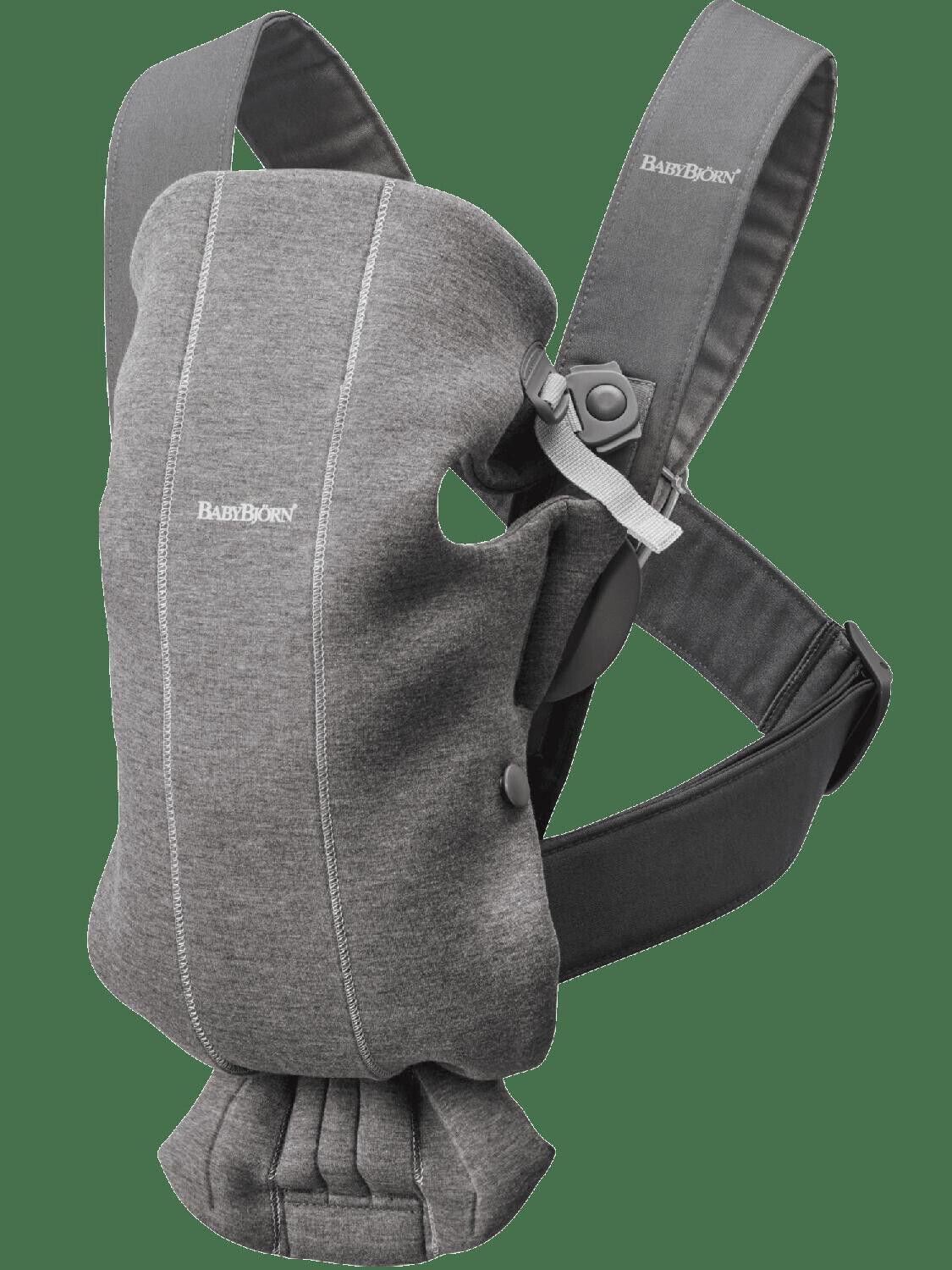 Babybjorn Mini - Marsupio Neonato Zaino Porta Bebè 0M+/12M Grigio scuro