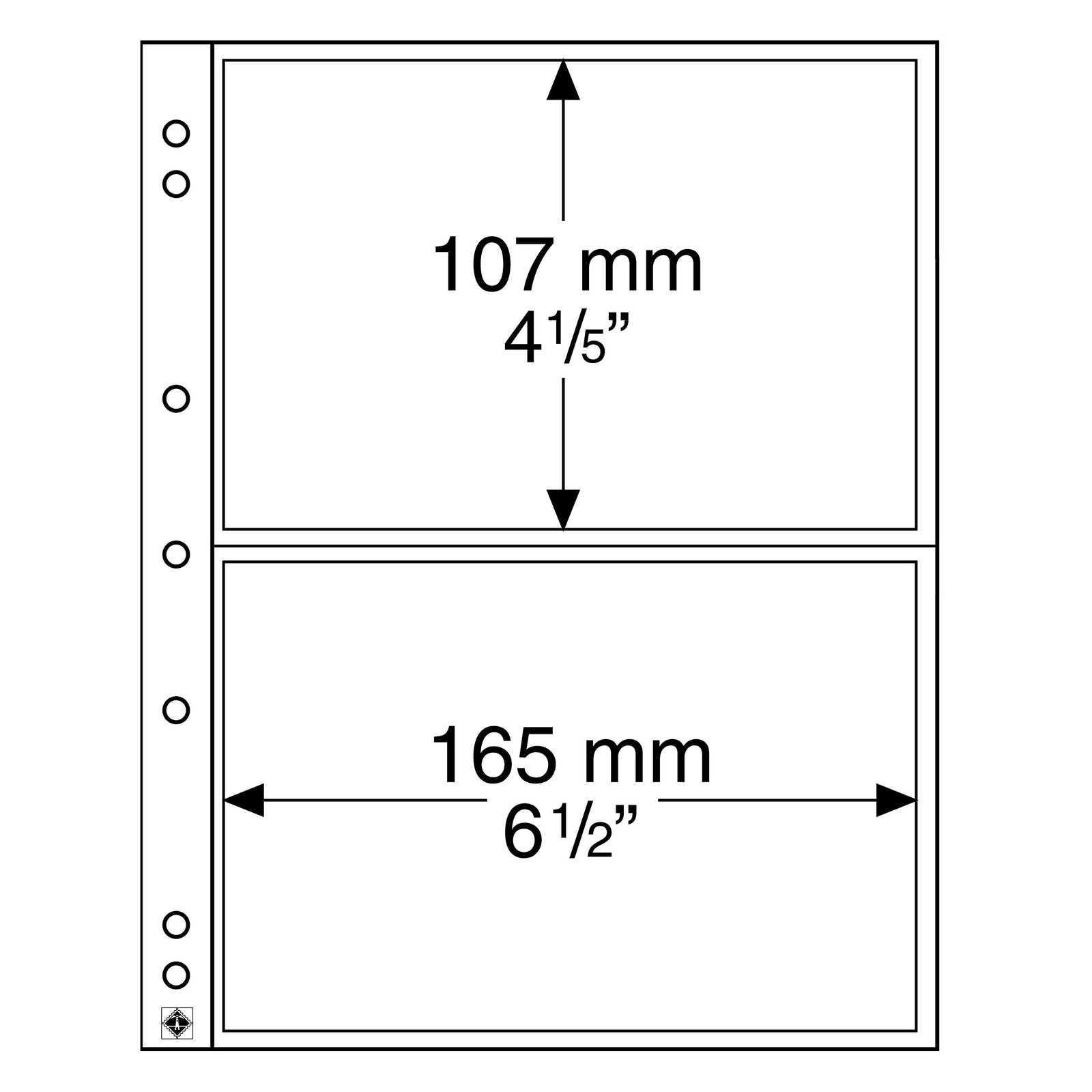 Leuchtturm NH02 10 NUMIS Münzhüllen 2 Fächer