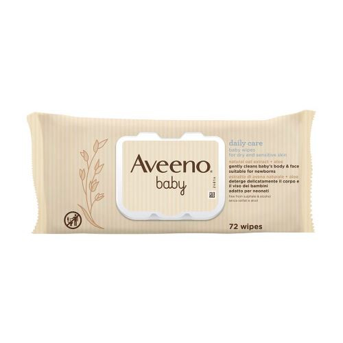 Aveeno Salviettine Baby Wipes 72 pz