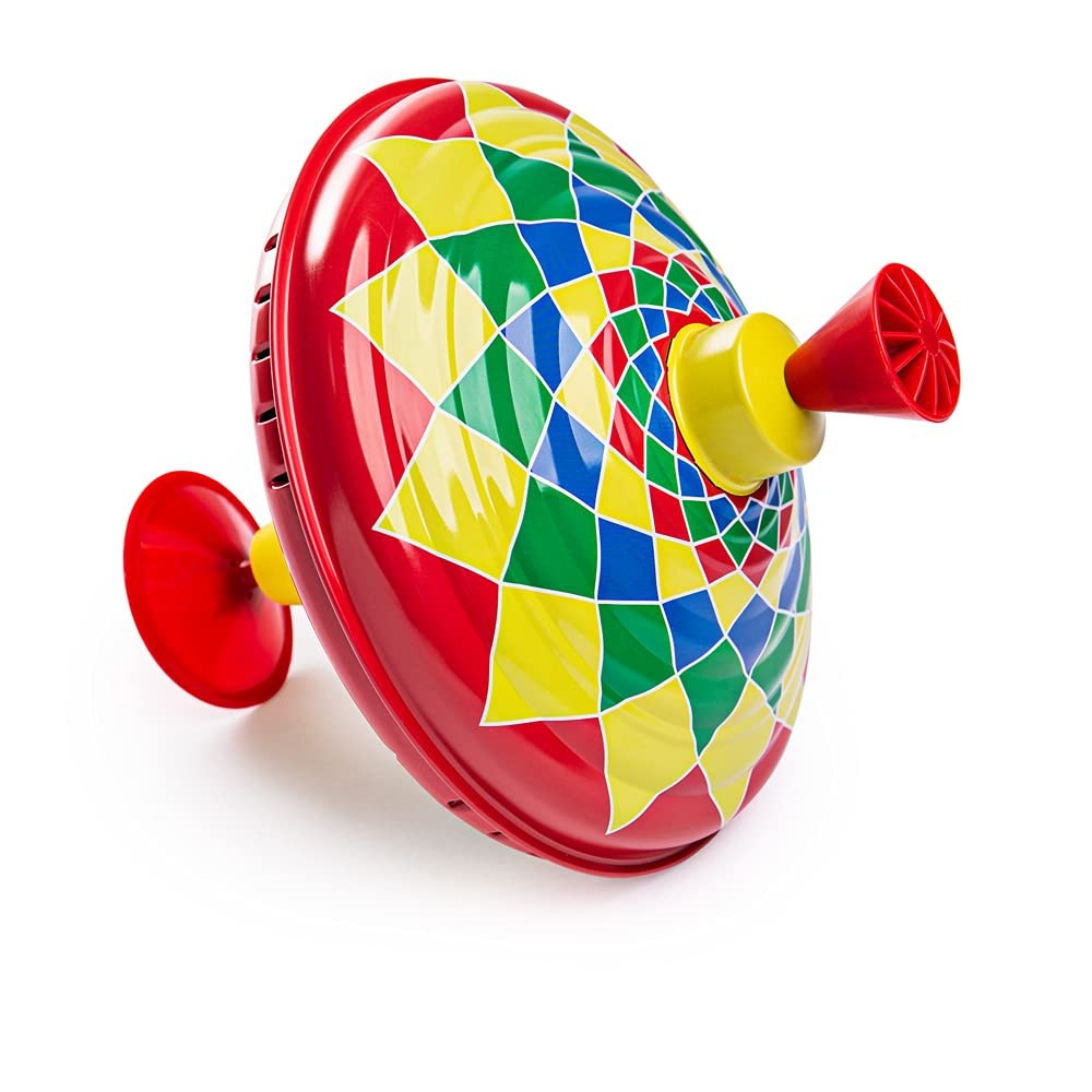 Bigjigs Toys Tin Spinning Top, Kids Toys, Spinning Toys, Spinning Toys For Austi