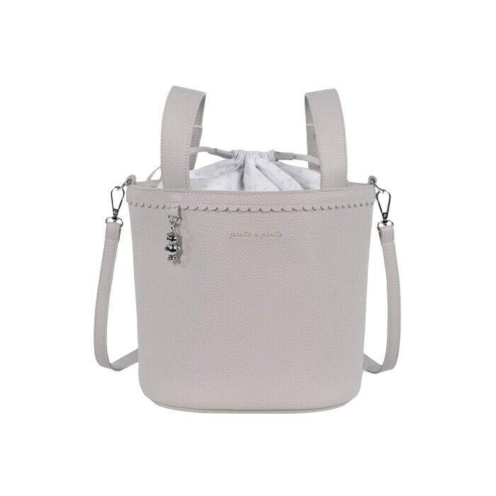 Pasito a Pasito Borsa in Ecopelle BUCKET BAG ICON SMOKE