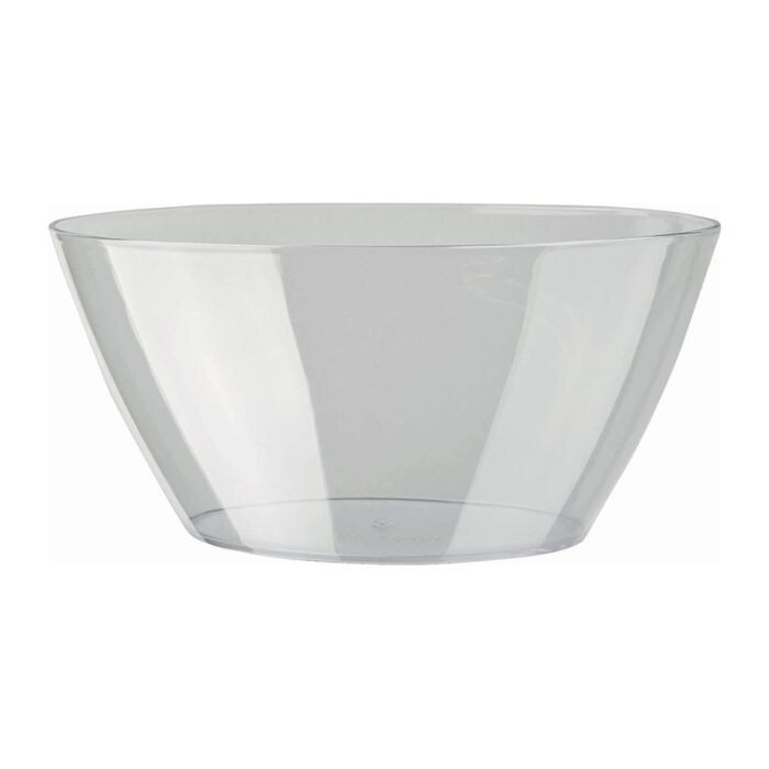 VASO OVALE TRASPARENTE 25cm x 12cm x 15cm