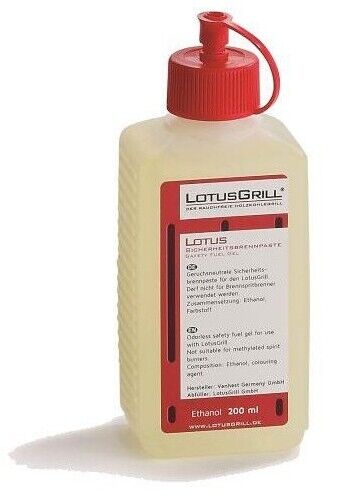 LotusGrill 9208554 legno da ardere 1 pz 0,25 L Carburante in gel Kunzi LG GEL