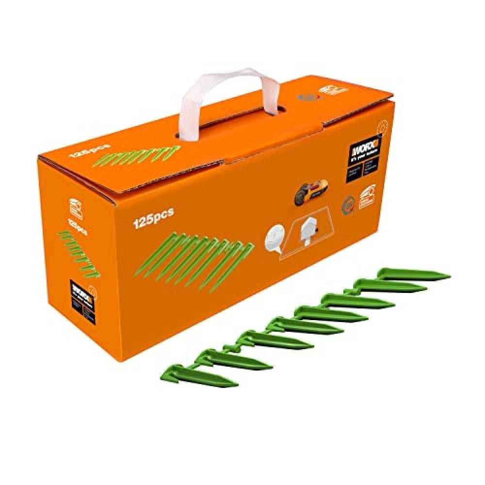 WORX WA0666 picchetti per robot tosaerba Landroid VISION – set da 125 pezzi