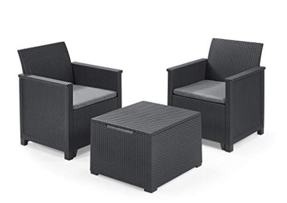 (TG. Balcony) Keter Emma Balcony Set - Mobile da esterno composto da due poltron