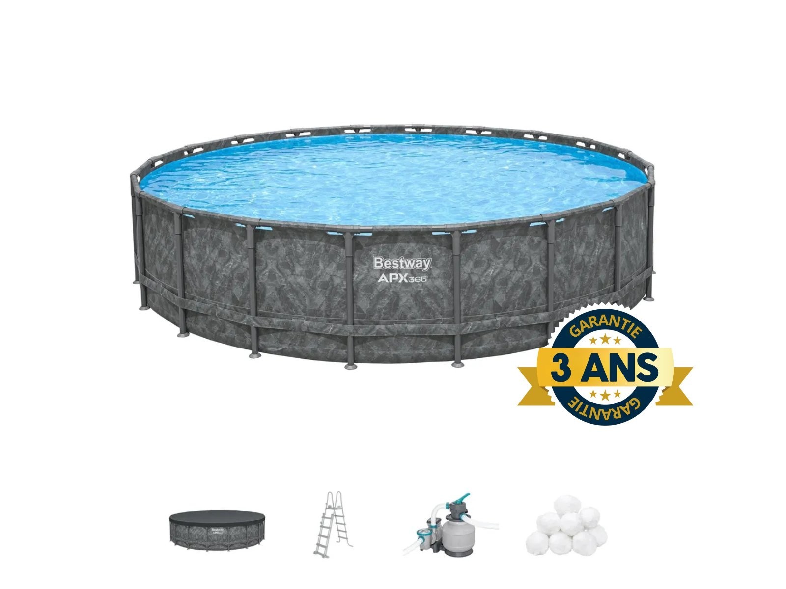 Set piscina fuori terra APX 365 da 610x132 cm - 561KE