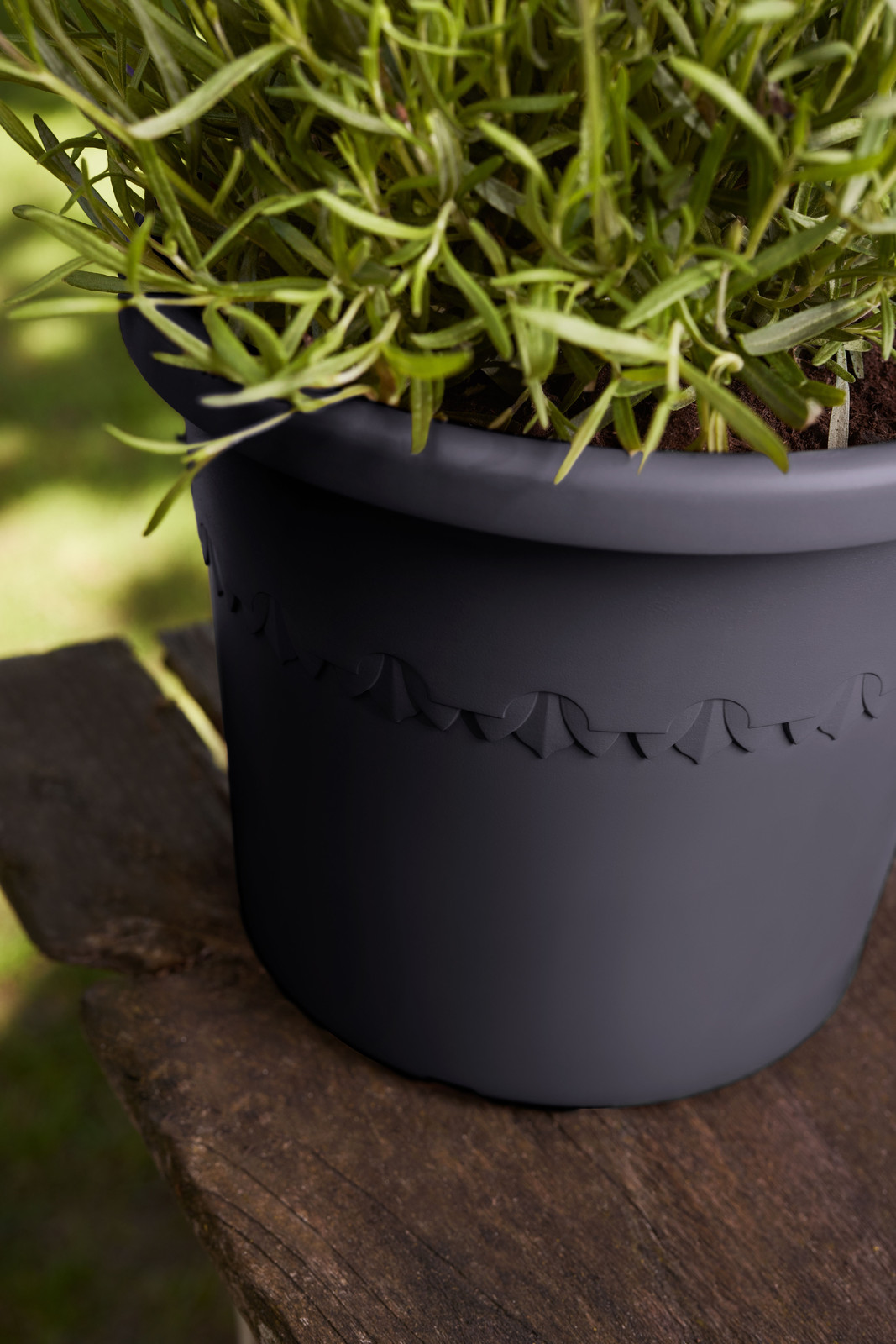 Vaso Algarve Cilindro 30 Anthracite elho