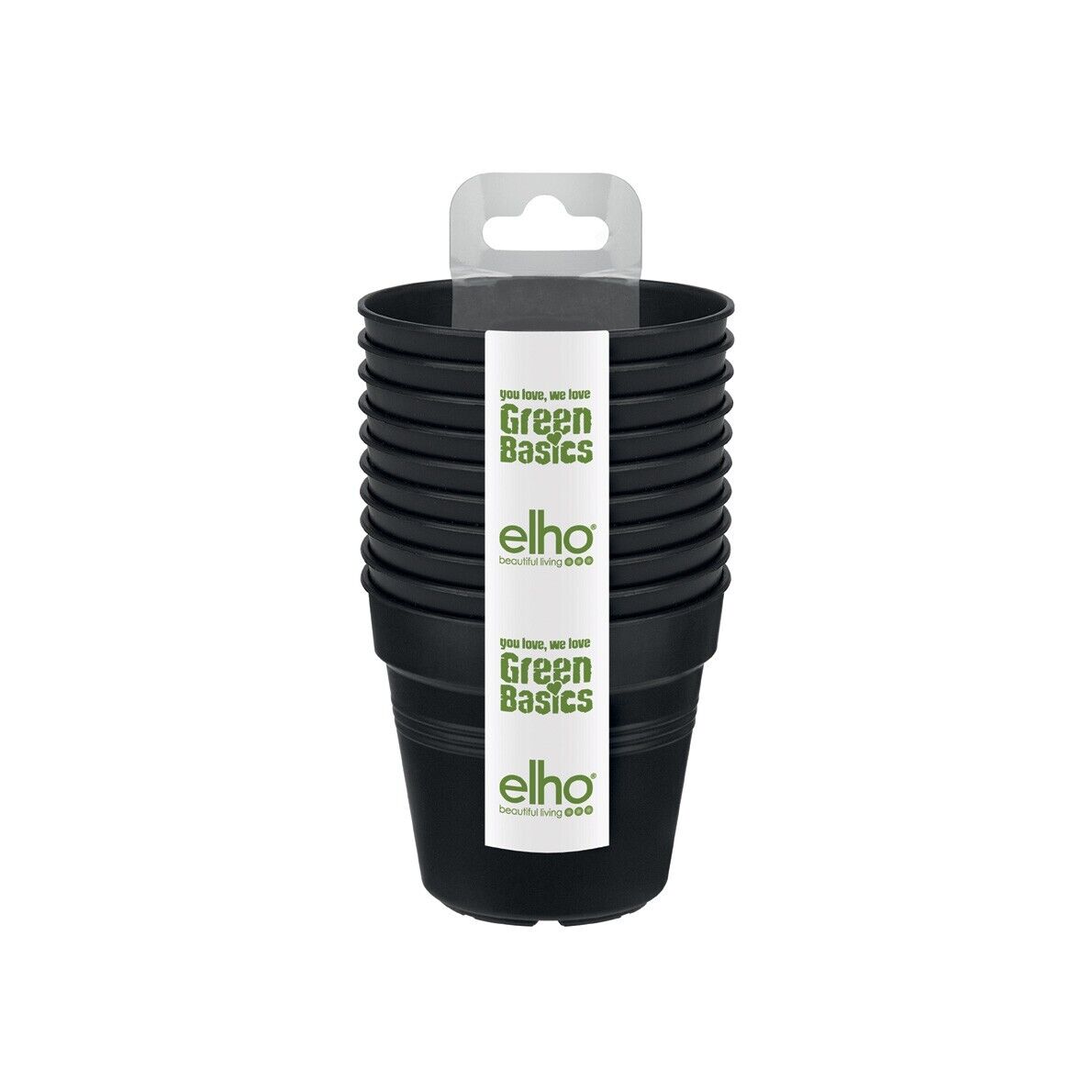 gb growpot starter set (set of 10) living black elho