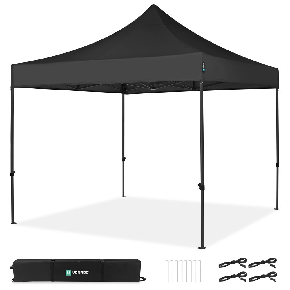 Gazebo VONROC 3x3m Easy-Up, Impermeabile, UV 50+, con Borsa VONROC