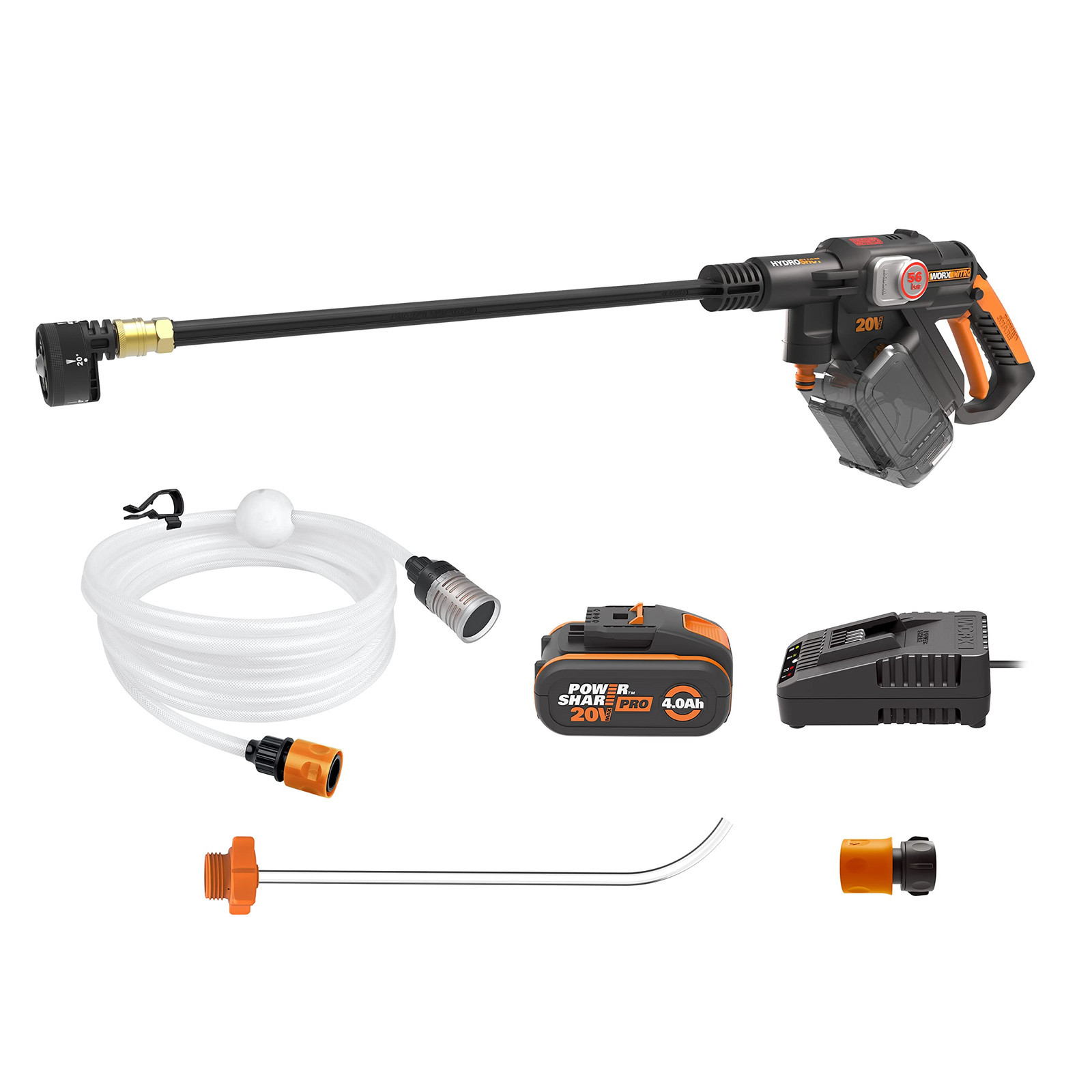 Hydroshot 20 V Max Idropulitrice a batteria | WORX Nitro | PowerShare | (g3m)