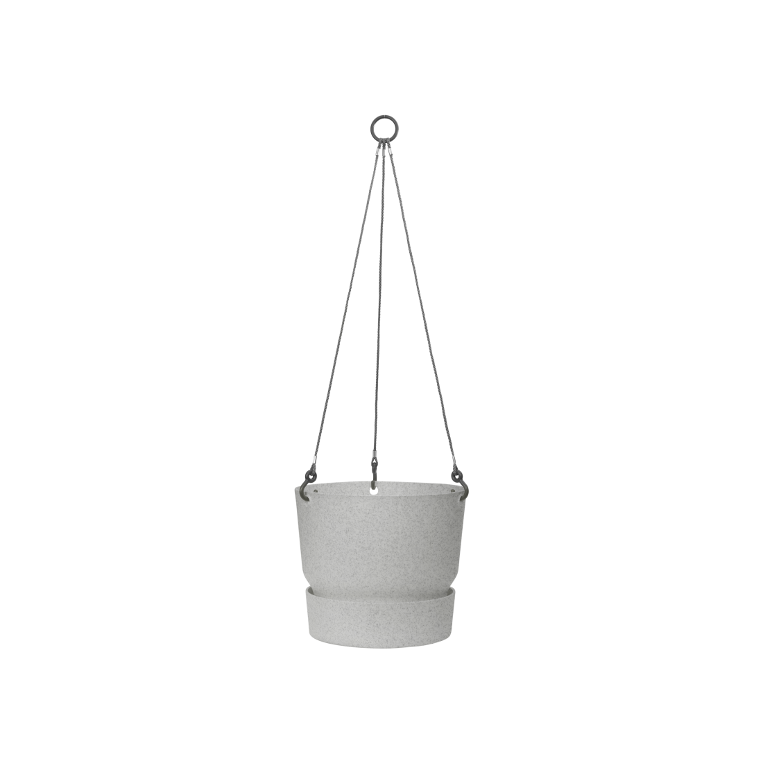 greenville hanging basket 24cm living concrete elho
