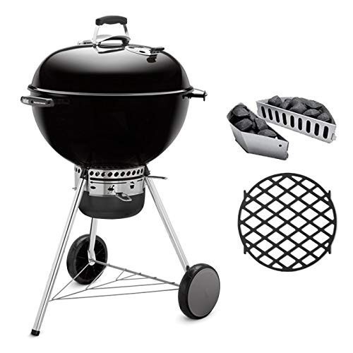 Barbecue a carbone Weber Master-Touch Ø 57 cm Nero GBS + griglia di rosolatura 8