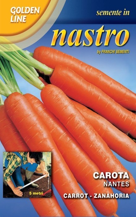 BUSTINA NASTRO SEMI DI CAROTA NANTES ORTO GIARDINO SEMI
