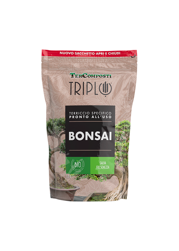 Tercomposti Triplo TERRICCIO SPECIFICO PRONTO ALL’USO per Bonsai 1,5 Lt.