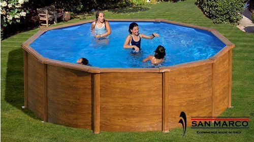 Piscina fuori terra Gre KIT240W Pacific rotonda 240 cm