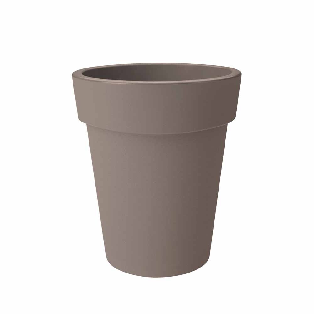 green basics top planter high 35cm taupe elho