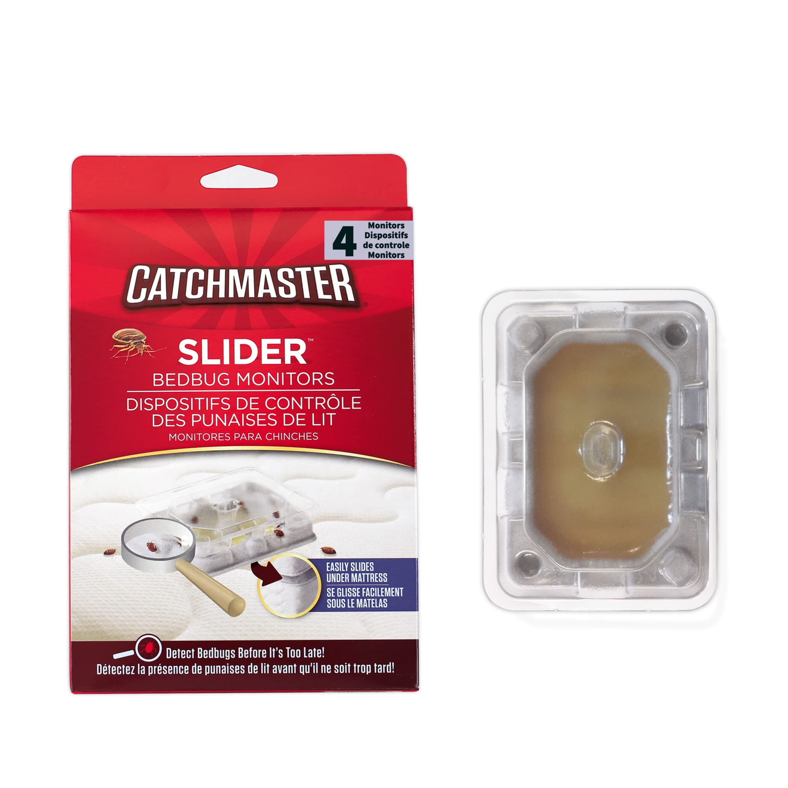Catchmaster 4x Monitor per Cimici dei Letti | 7 cm x 5 cm | Prevenzione e (g8Z)