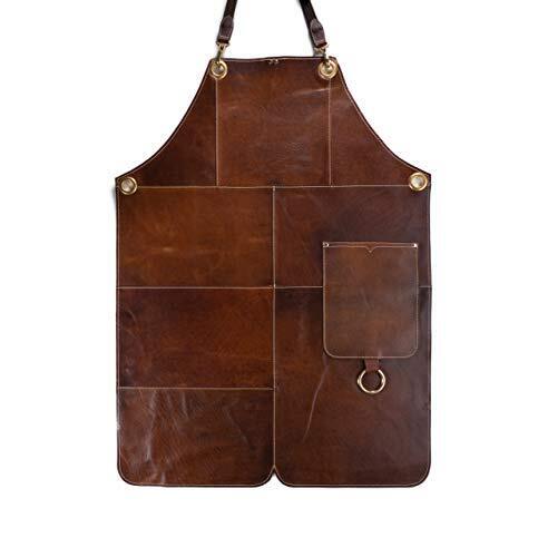 Angus Stoke Premium Grembiule in Pelle - Grembiule Grill in Pelle (e1J)