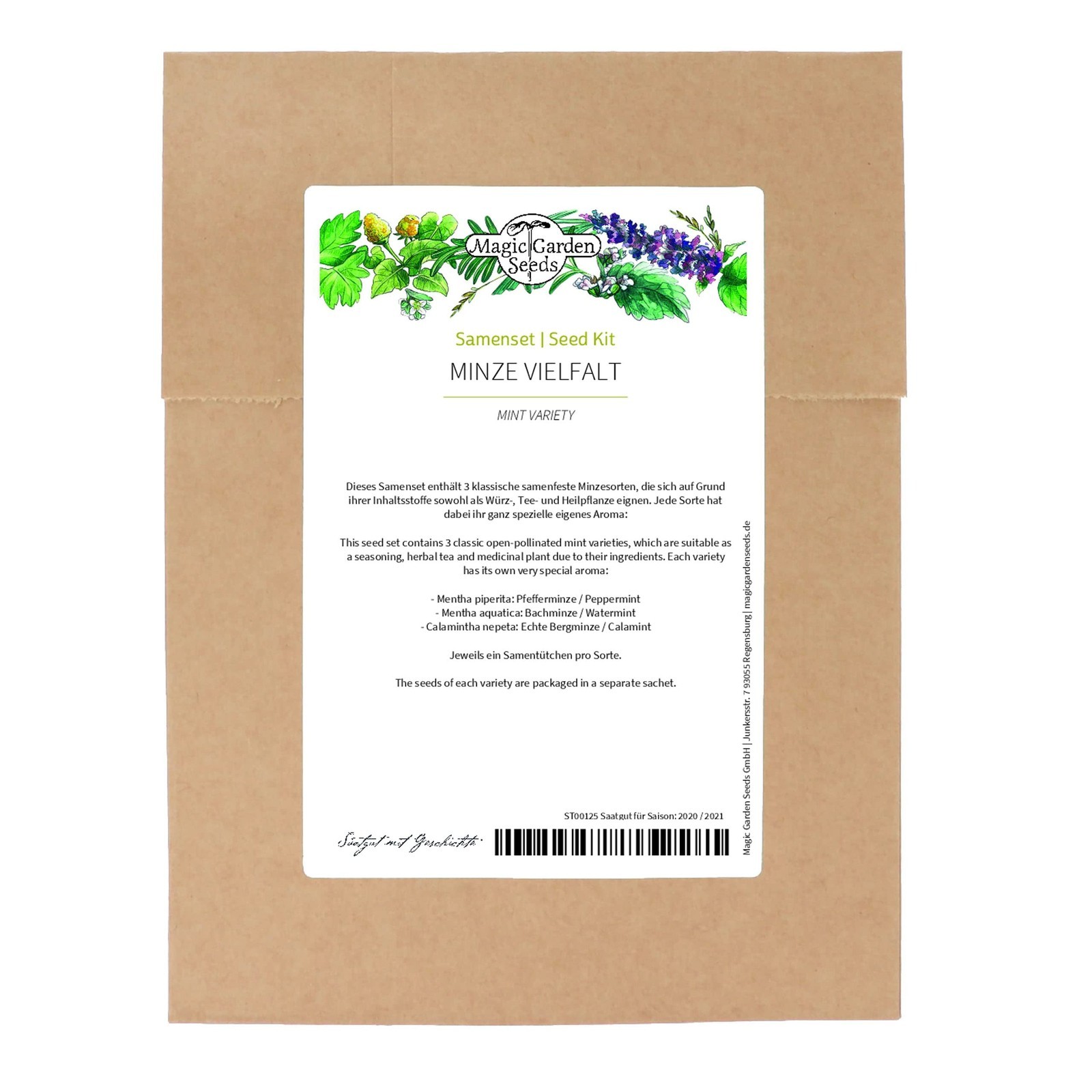 Varietà di menta - set di semi con menta piperita, menta d'acqua e (q1G)