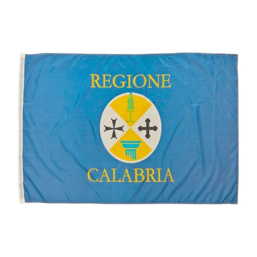 Bandiera della Calabria, bandiera colori Calabria bandiera 150 x 90 cm, (b3v)