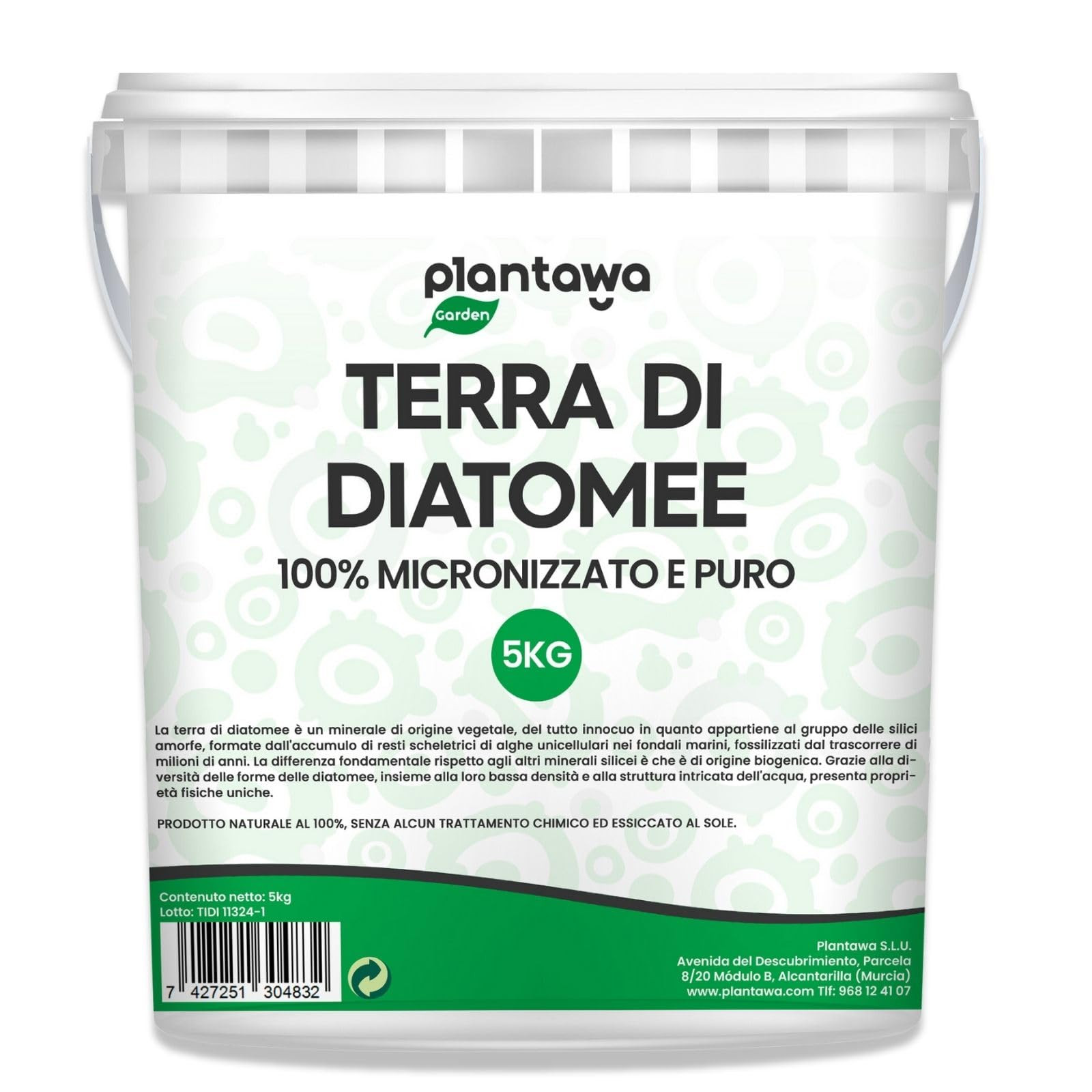 PLANTAWA Terra di Diatomee 5kg | Diatomee Polvere 100% Naturale, Senza (a2A)