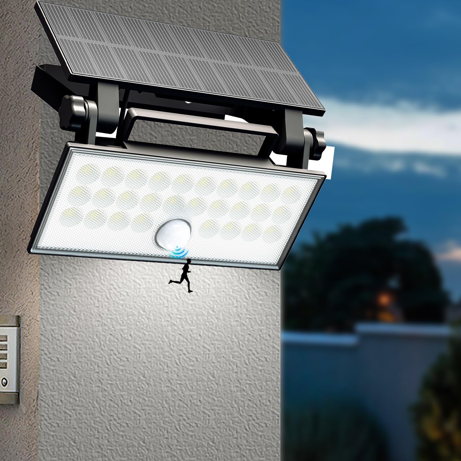 wisdom line faretti solari a led da esterno luce solare led esterno con (N6R)