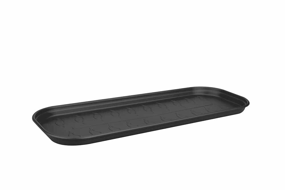 green basics grow tray saucer l living black elho