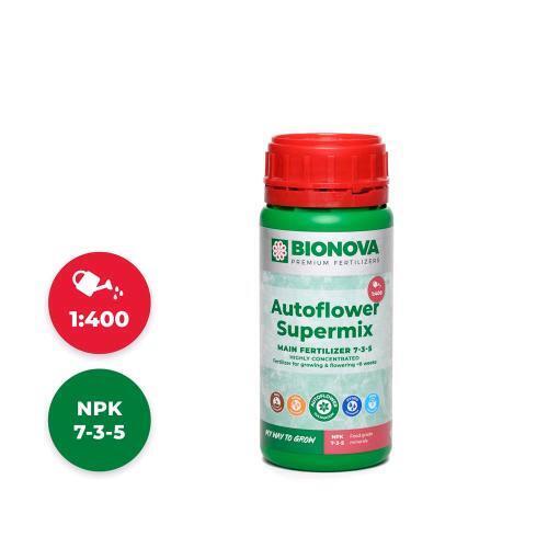 Fertilizzante liquido minerale monocomponente Bio Nova Autoflower Supermix 250ml
